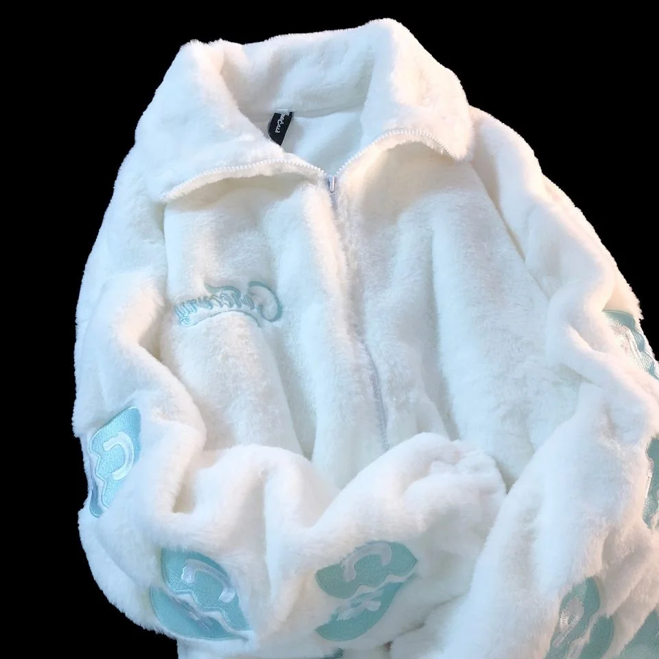 

Дизайнерская нишевая Мягкая стильная пушистая хлопковая куртка Love, женский зимний свободный УТЕПЛЕННЫЙ ТОП для пары, бархатная куртка Harajuku