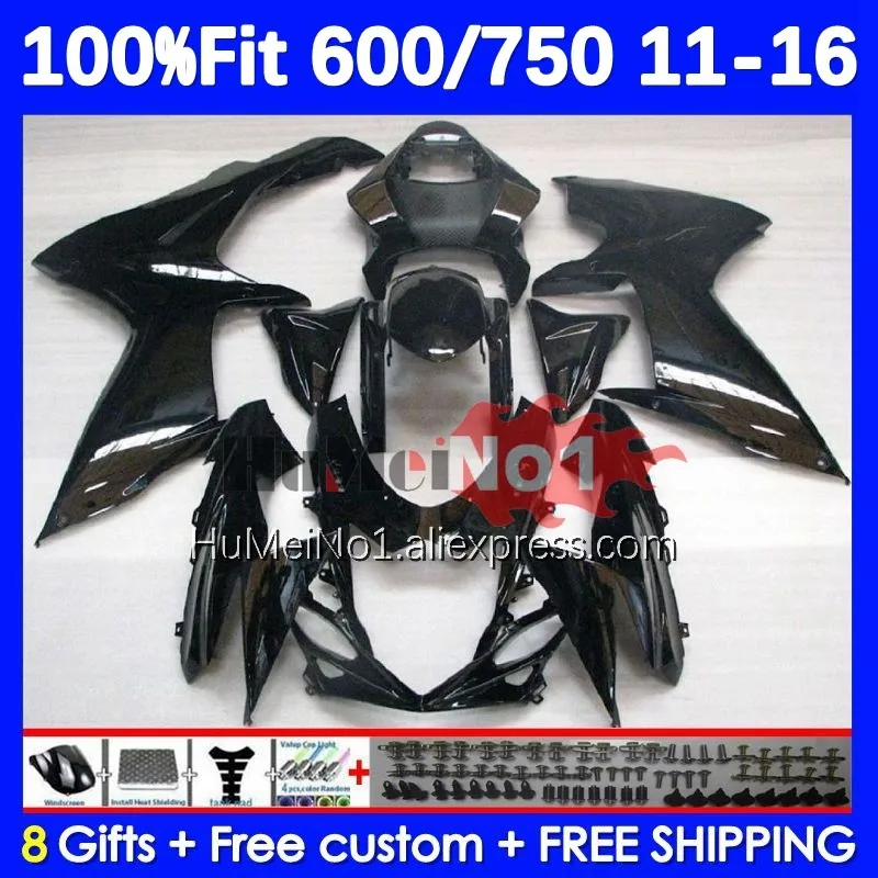 

Injection For SUZUKI GSXR 750 600 CC GSXR750 K11 Glossy black 18No.10 GSXR600 11 12 13 14 15 16 2011 2012 2013 2015 2016 Fairing