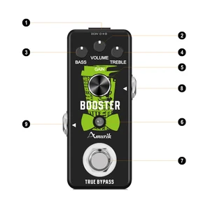 Amuzik Booster Guitar Effect Pedal Shape Your Clean Boost Construct Volume Up Solution For Electric Guitar