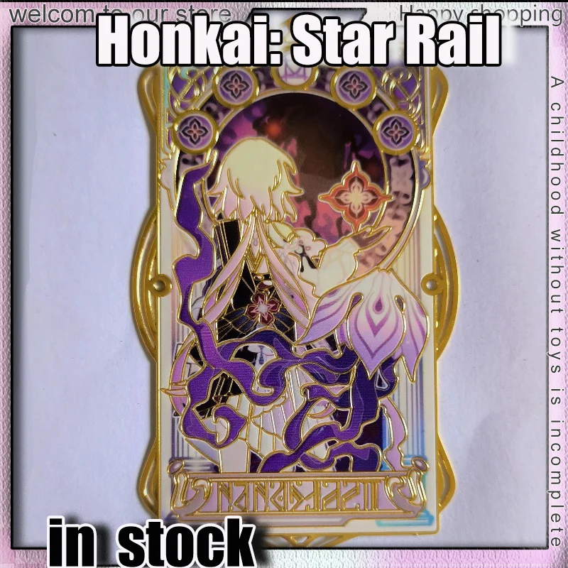 Фото Официальные металлические карточки-закладки Honkai Star Rail 12 Chrysos Heirs Sunday Phainon, коллекционная лимитированная серия, премиум-подарок для фанатов №1