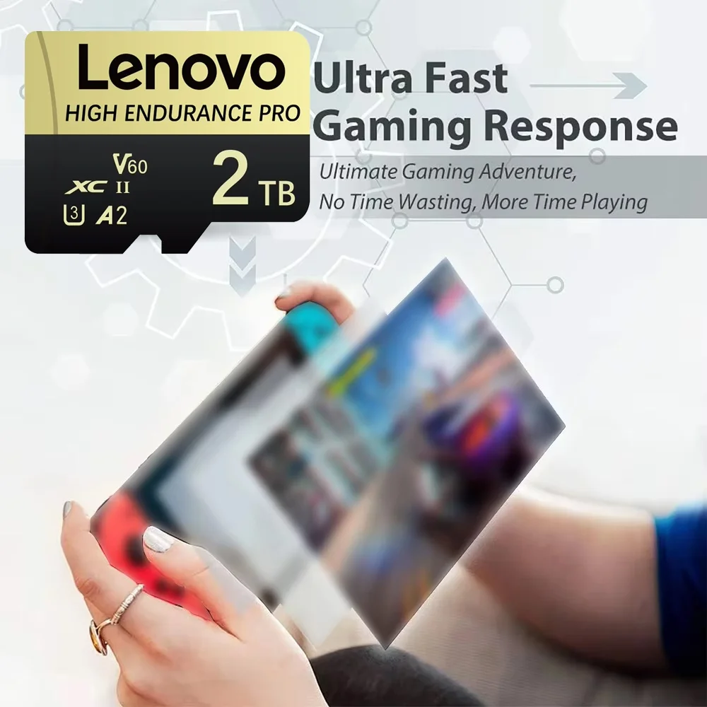 Фото Карта памяти Lenovo SD Micro 512 ГБ, игровая SD-карта 256 ГБ, Micro TF SD-карта 128 ГБ, 64 ГБ, TF-карта для видео, для камер и устройств видеонаблюдения №3