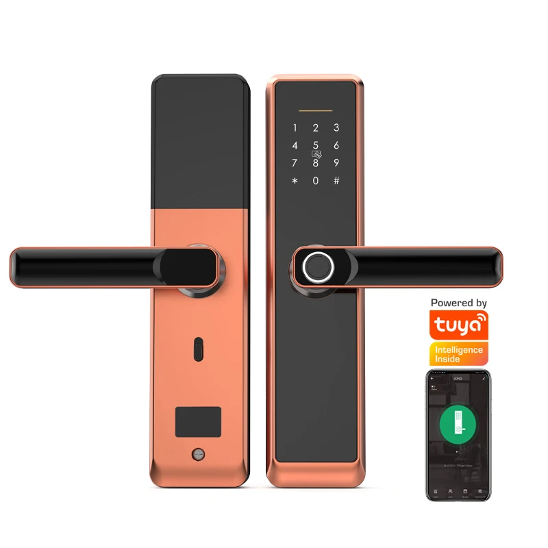 

Tuya wifi smart home fingerprint digital fechadura eletronica home security cerradura inteligente waterproof smart door lock