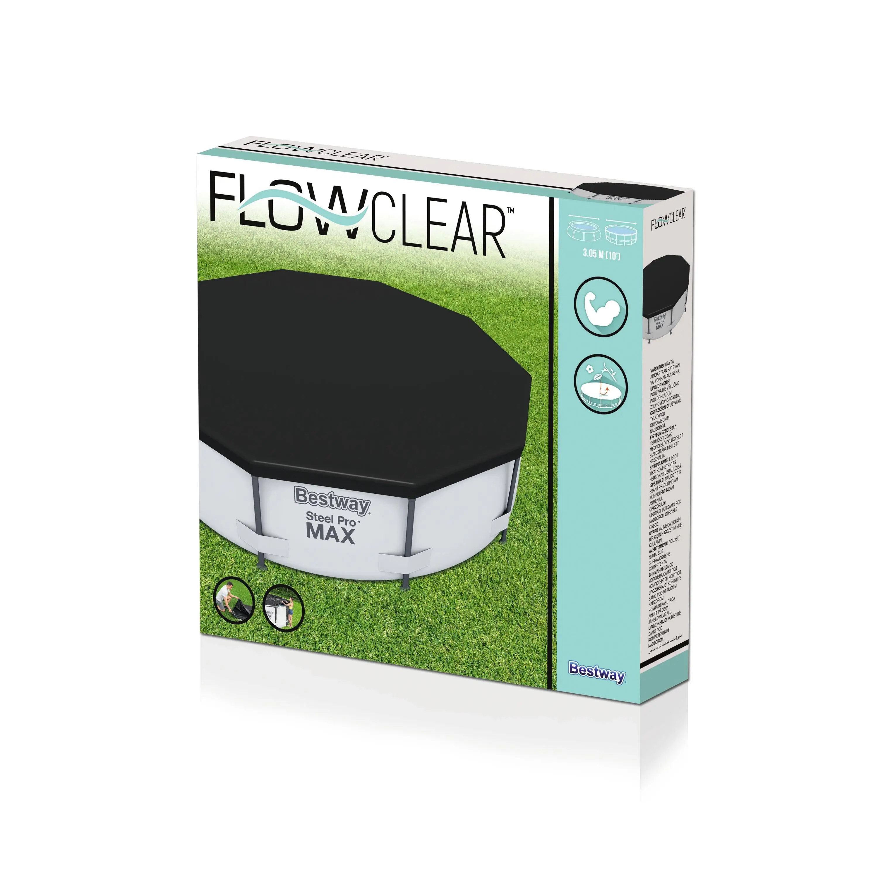 Bestway 58036 3 05 м прозрачный чехол для бассейна из стали профессиональные бассейны