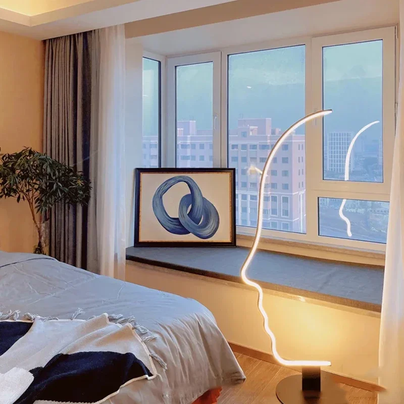 Минималистичный Креативный светодиодный напольный светильник в скандинавском