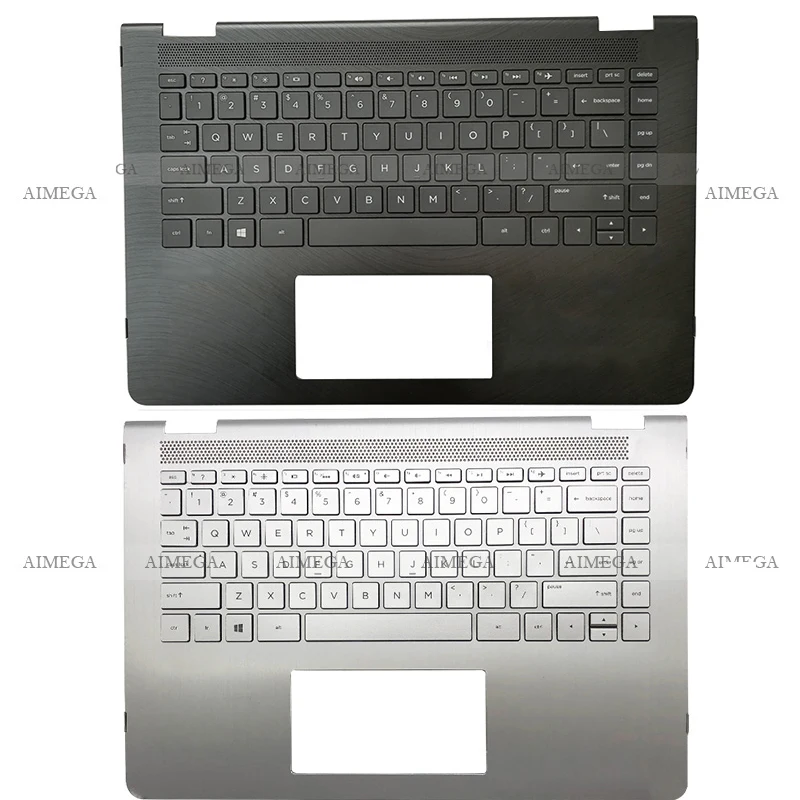 

Laptop For HP Pavilion X360 14M 14-BA 100TX 048TX 114DX 015DX 924117-001 924115-001 Palmrest Upper Case US Backlit Keyboard