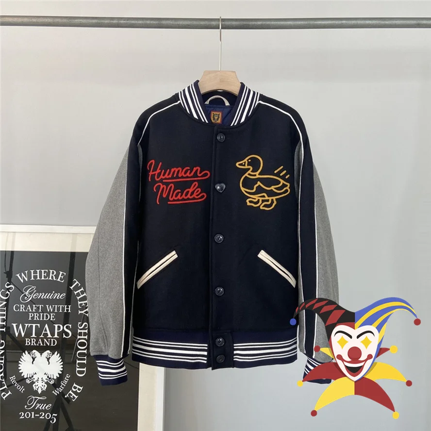 2022ss Duck Embroidered Human Made Jacket Men Women Heavy Fabric Human Made Girls Don’t Cry Jacket Coat