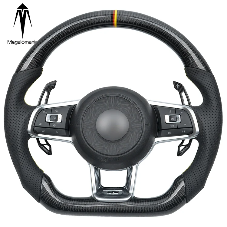 

Пользовательское светодиодсветодиодный рулевое колесо из углеродного волокна для VW Gti Gts R Gli Gtd гоночное колесо трансформер