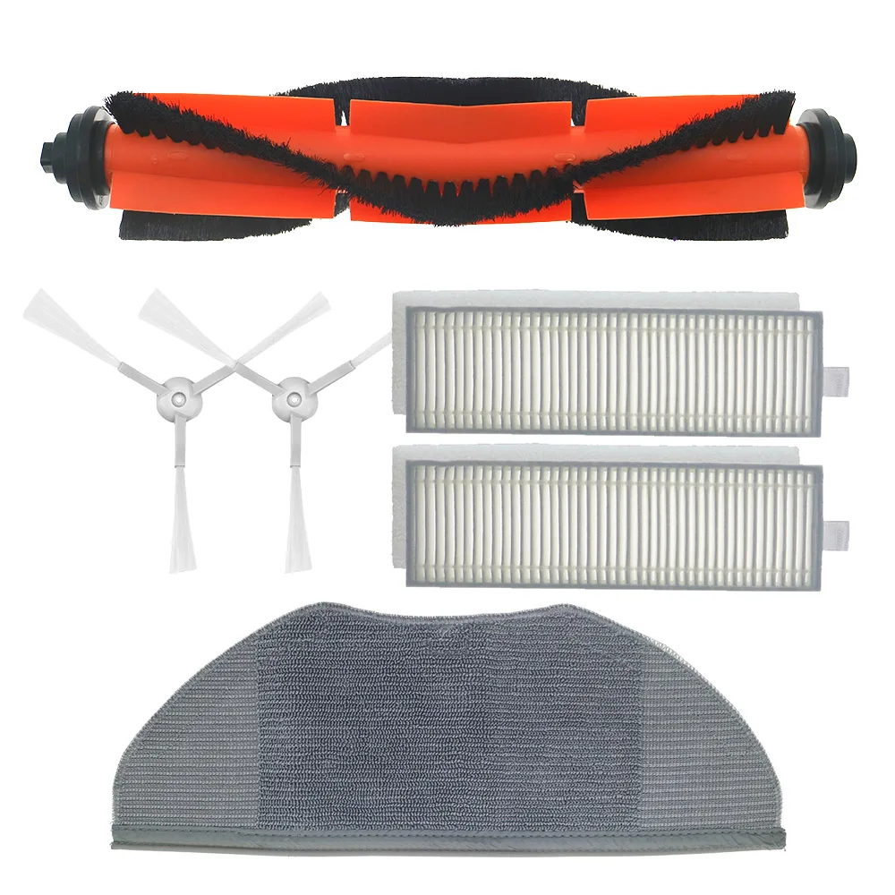 

Roller Side Brush Hepa Filter Mop Cloth Bumper Stripe Spare Replacement for Xiaomi Mi Robot Vacuum-Mop Essential G1 Cleanner