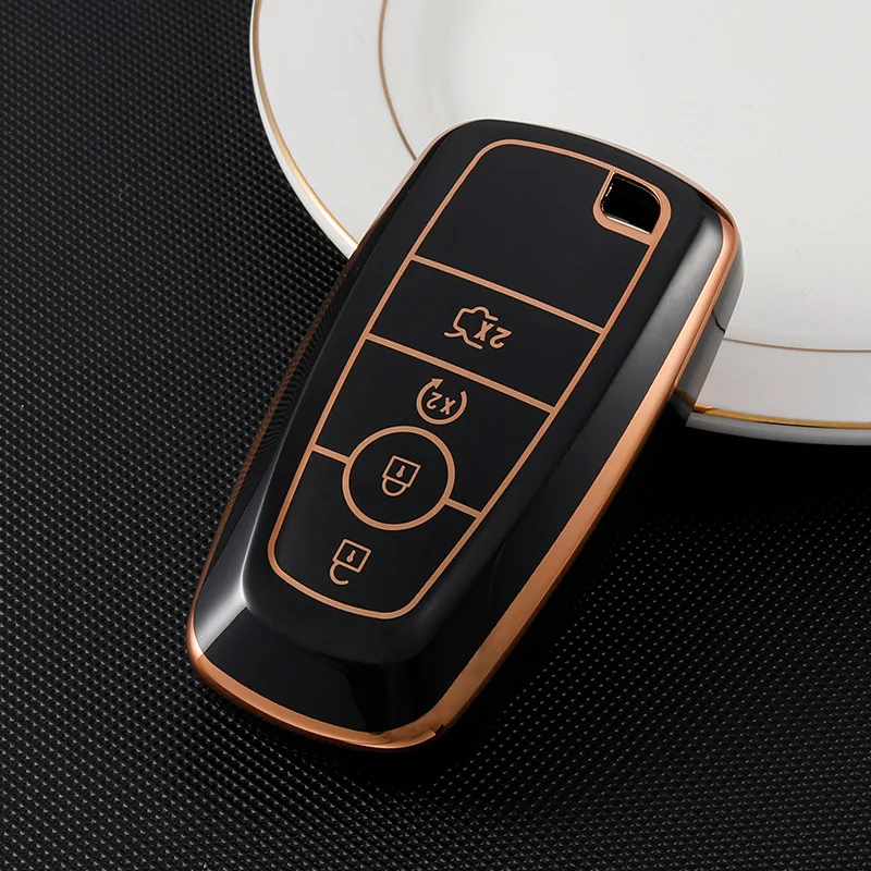 

TPU Car Key Case Cover For Ford Fusion Mustang Explorer F150 F250 F350 EcoSport Edge S-MAX Ranger Lincoln Mondeo MKC MKZ Shell
