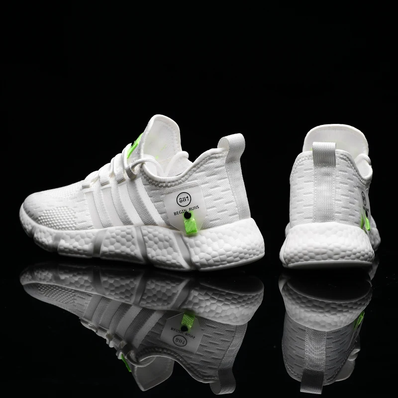 Men's Walking Shoes Sneakers Gym Sports Shoes Sneaker Tennis Shoes Leisure Road Running Shoes Lightweight Breathable Slip Shoes