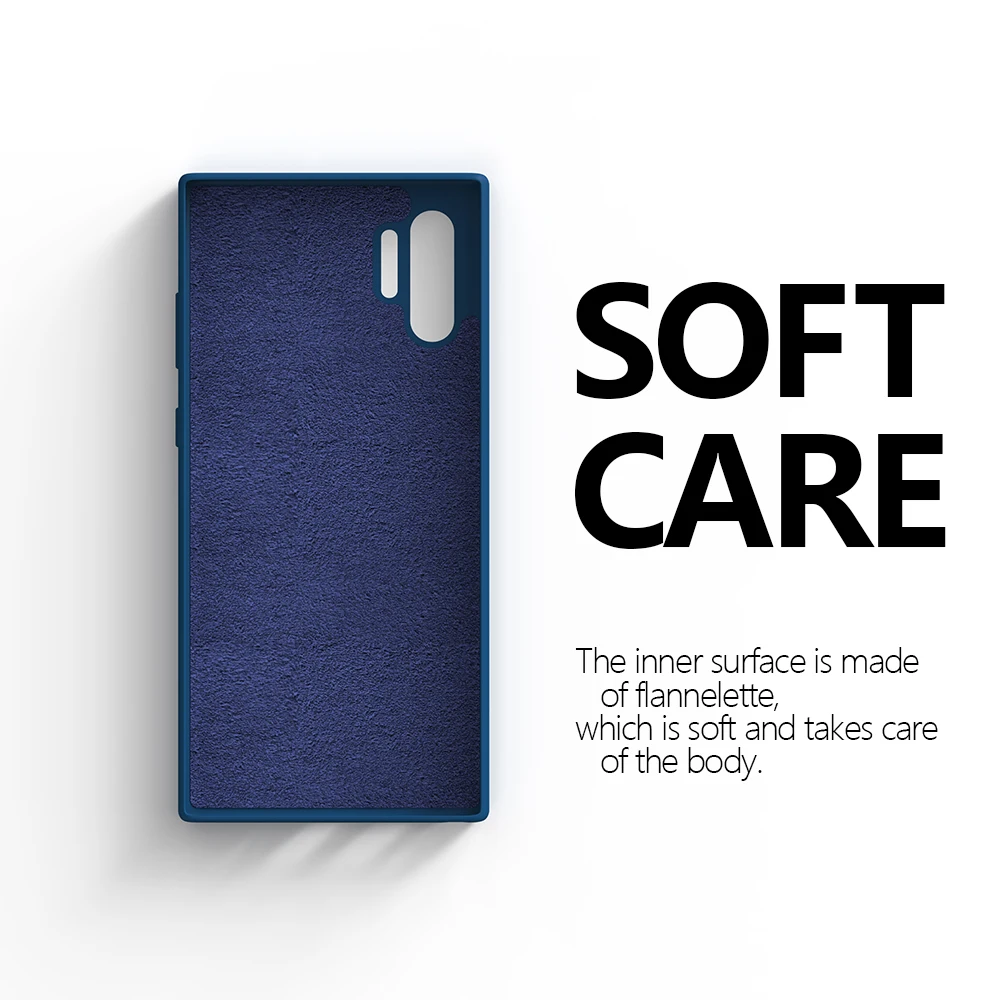 Фото For Samsung Galaxy Note10Plus Note 10 20 Ultra Note20Ultra M51 A50 A21S A12 Silicone Case Shockproof Soft-Touch Back Cover Funda №2