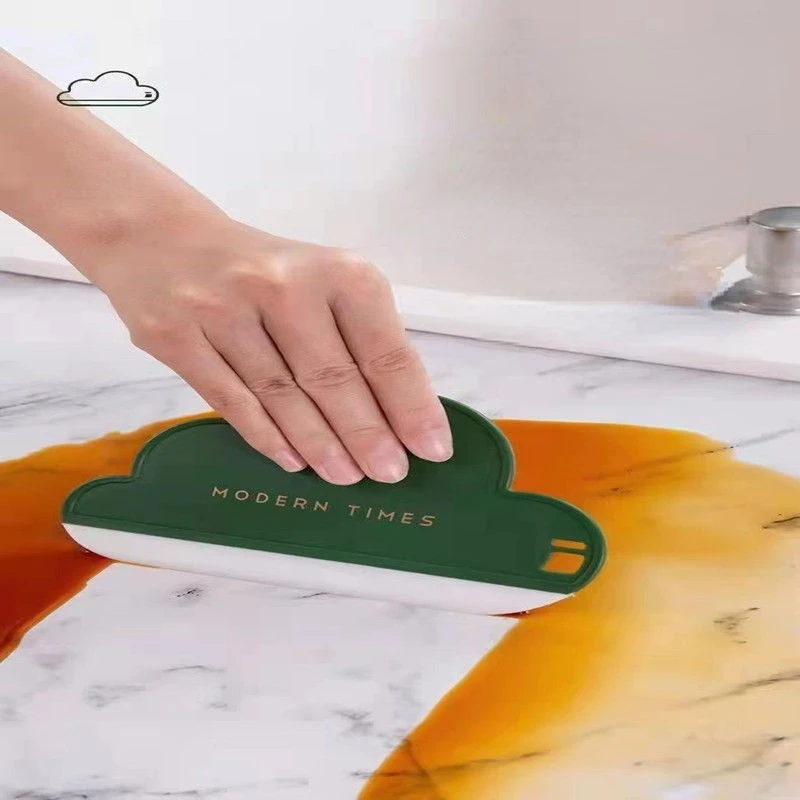 

New Silicone Cloud Wiper Stove Wiper Bathroom Sink Toilet Countertop Cleaning Scraping Mirror Boutique Bathroom Kitchen Supplies