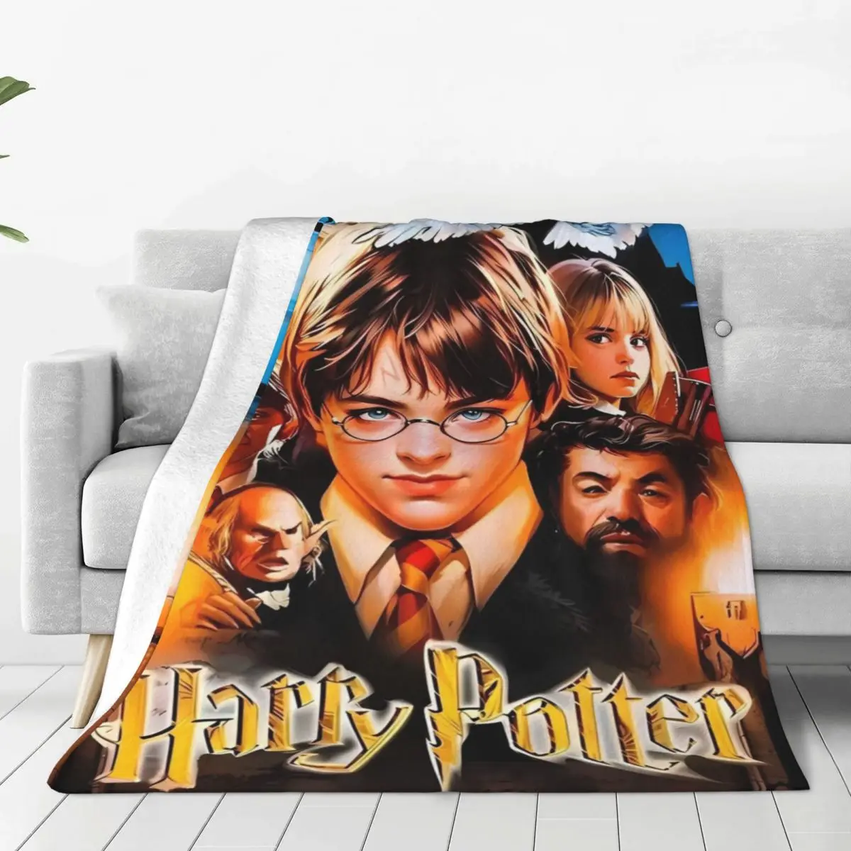 Одеяло из фильма H-HARRY P-POTTER фэнтезийное литературное романы фланелевое одеяло для
