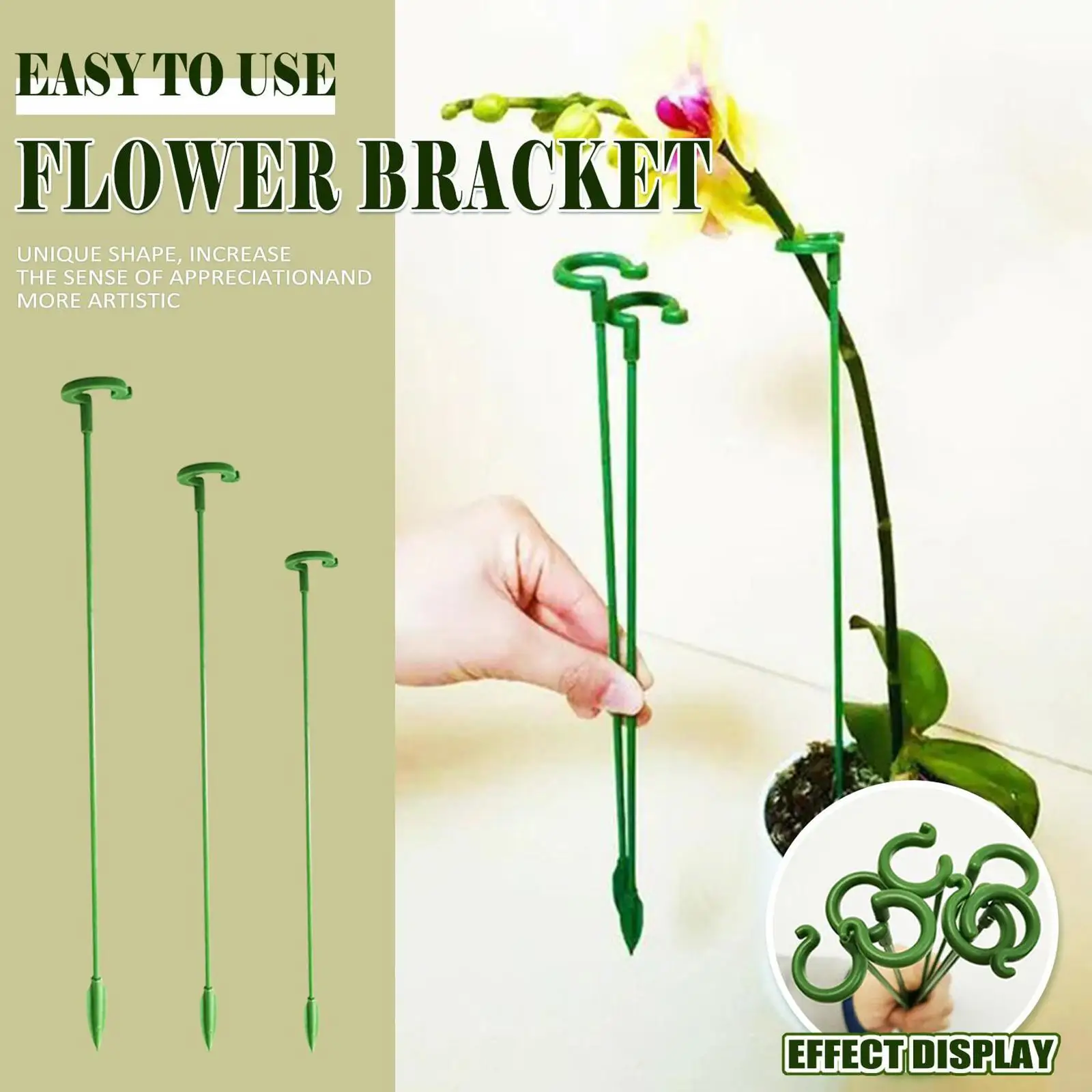 

5Pcs Garden Support Stake Ring Metal Garden Plant Supports Single Stem Shrub Holder for Plants Rose Flowers Vegetables Vine