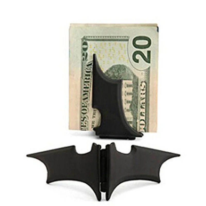

Men's Stainless Steel Batwing Bat Slim ID Cash Money Clip Holder Magnetic ID Holder Wallet for Men Women Money Clip Card Holder