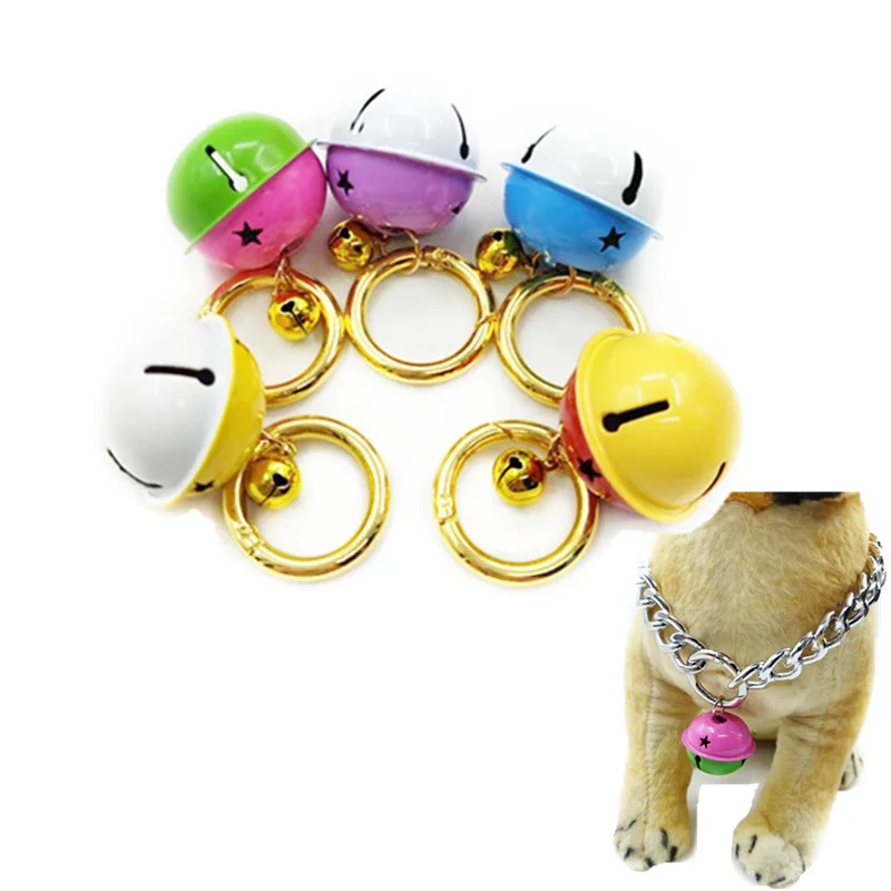 1Pcs Colour Pet Cat Dog Bell Collar Accessories Party Decoration Pendant Candy Color Bells DIY Pet Toy Dog Supplies Wholesale