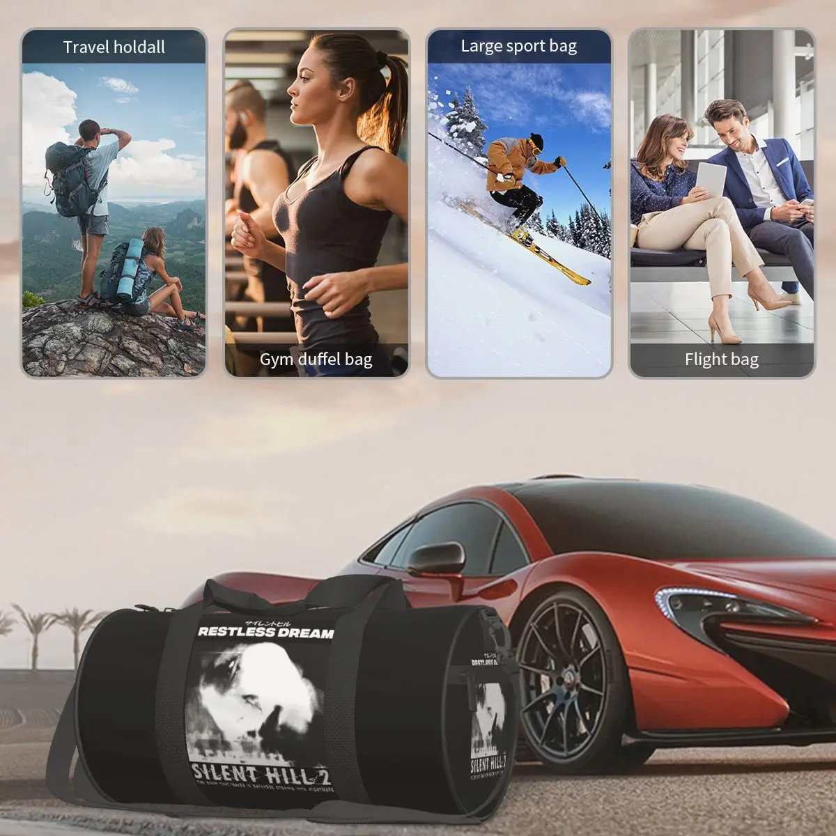 Спортивная сумка Silent Hill 2 спортивная с обувью крутая мужская портативным