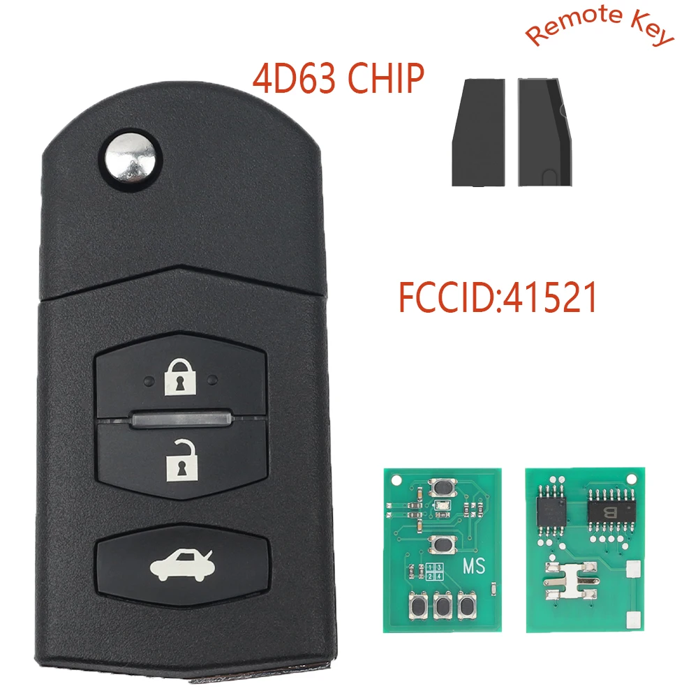 

Zz SKE126-01 41521 41781 433 МГц ЧИП ID 4D63 Откидной пульт llave de coche SKE126-A1 para Mazda 2 3 5 6 Mitsubishi System