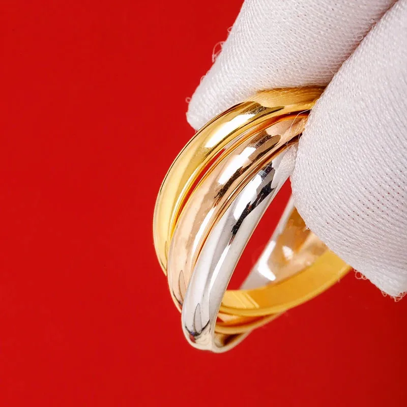 Ring silver 925 luxury for men women sterling ring three color fashion classic European fashion jewelry brand ladies party gift