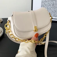 niche bag womens 2022 new trendy fashion luxury leisure all match simple messenger chain one shoulder underarm saddle bag