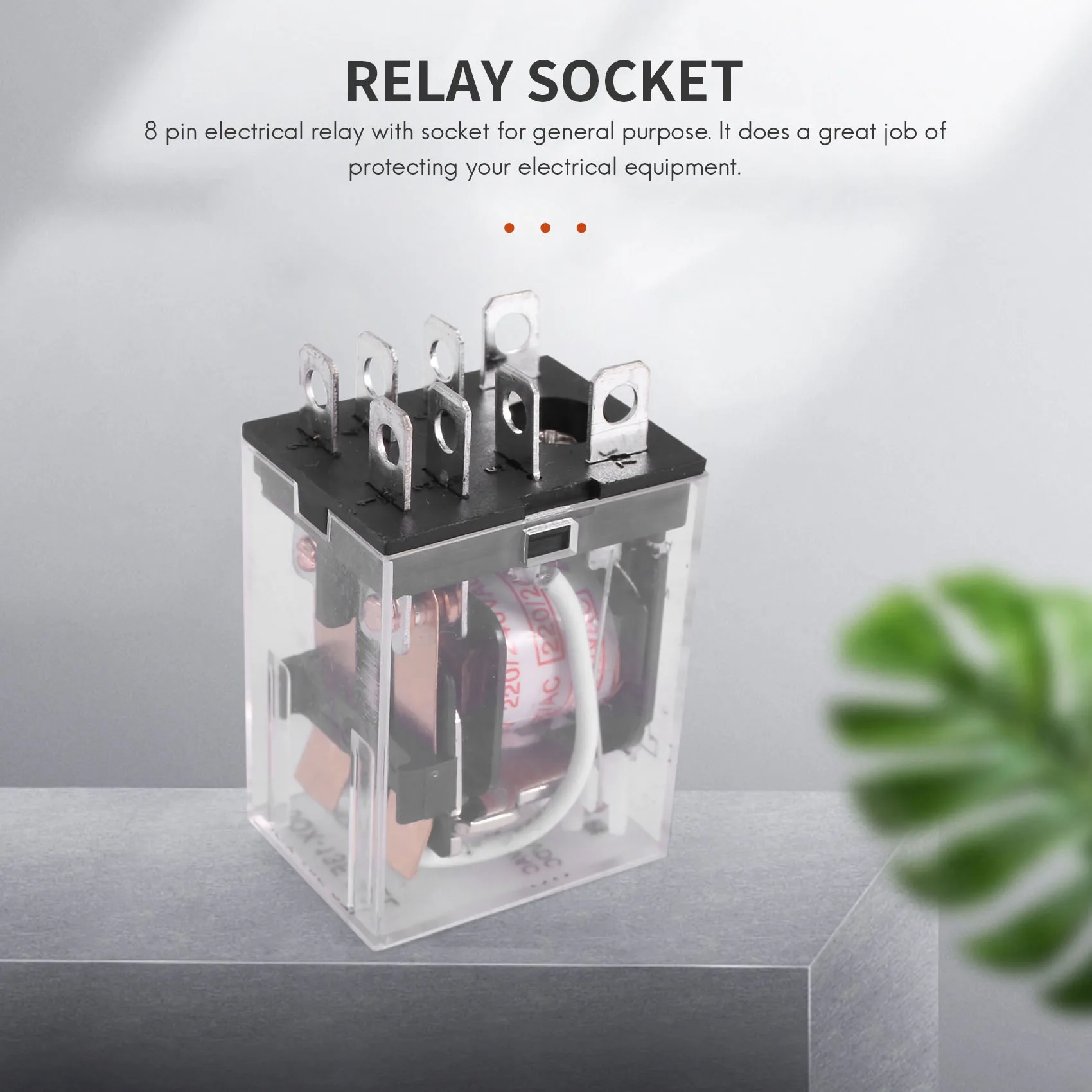 LY2NJ Φ 220V AC катушка DPDT Power Relay 8 Pin w PTF08A Socket