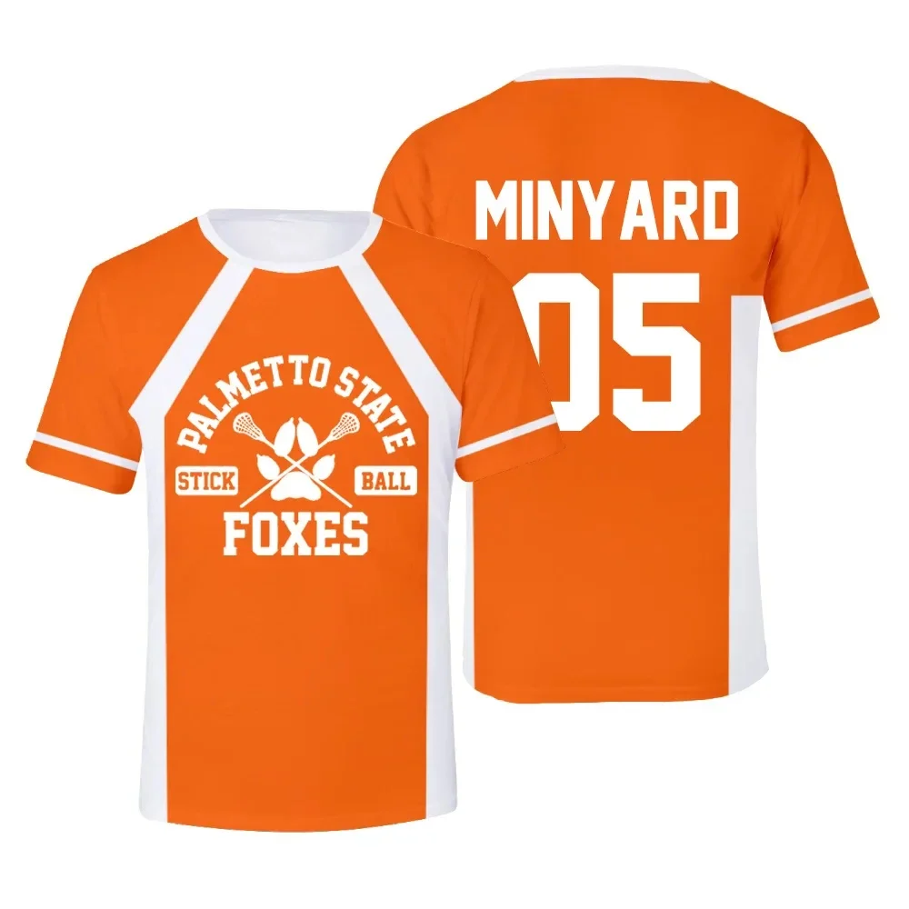Фото Новый Foxhole Court Palmetto State Foxes Lacrosse Джерси Косплей WILDS MINYARD 3D футболка мужская/женская одежда детские футболки №5