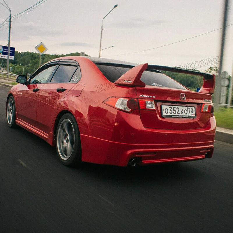 Фото КОМПОЗИТНЫЙ СПОЙЛЕР ЗАДНЕГО КРЫЛА MUGEN STYLE ДЛЯ HONDA ACCORD 8/ACURA TSX 2008-2013 Глянцевый ЧЕРНЫЙ ИЛИ БЕЛЫЙ №2