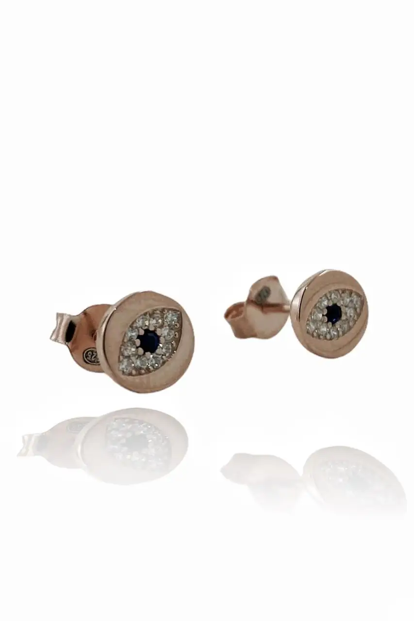 

Imported Quality Evil Eye Sport 925 Sterling Silver Earrings