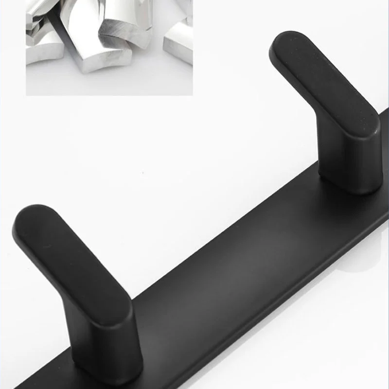 Крючок для одежды алюминиевый черный белый золотой с 5 крючками | Строительство и