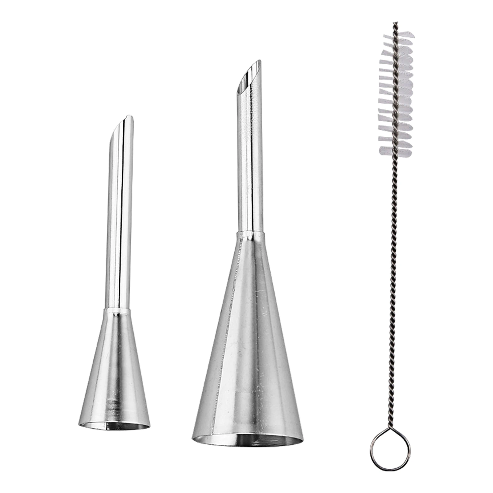 

Набор кондитерских насадок для выпечки, комплект из 3 насадок «сделай сам» для заполнения крема, глазури, чистящей щетки, насадки, инструмен...