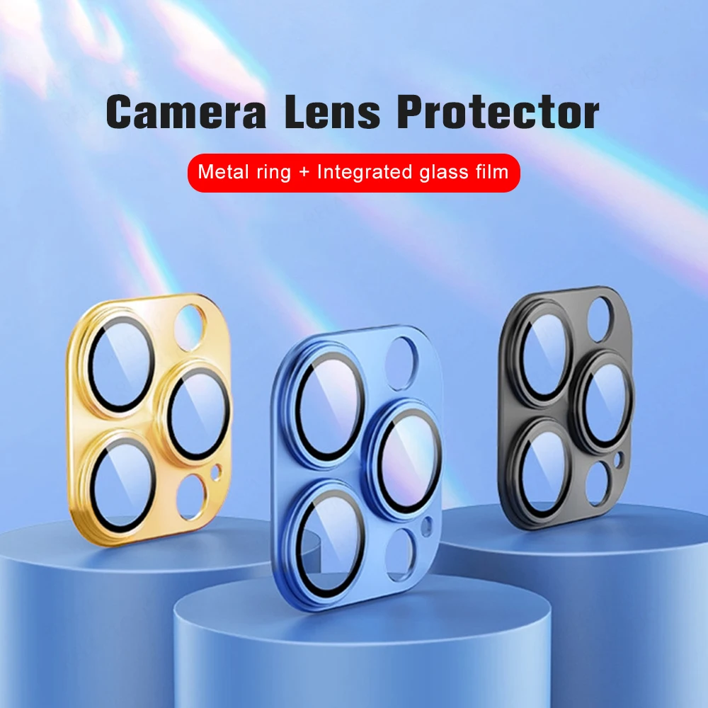 Защитное стекло Aifone 14 ProMax с цельным объективом и металлическим кольцом для iPhone 14 Pro Max Защита объектива камеры iPhone14 Plus 14 ProMax чехол