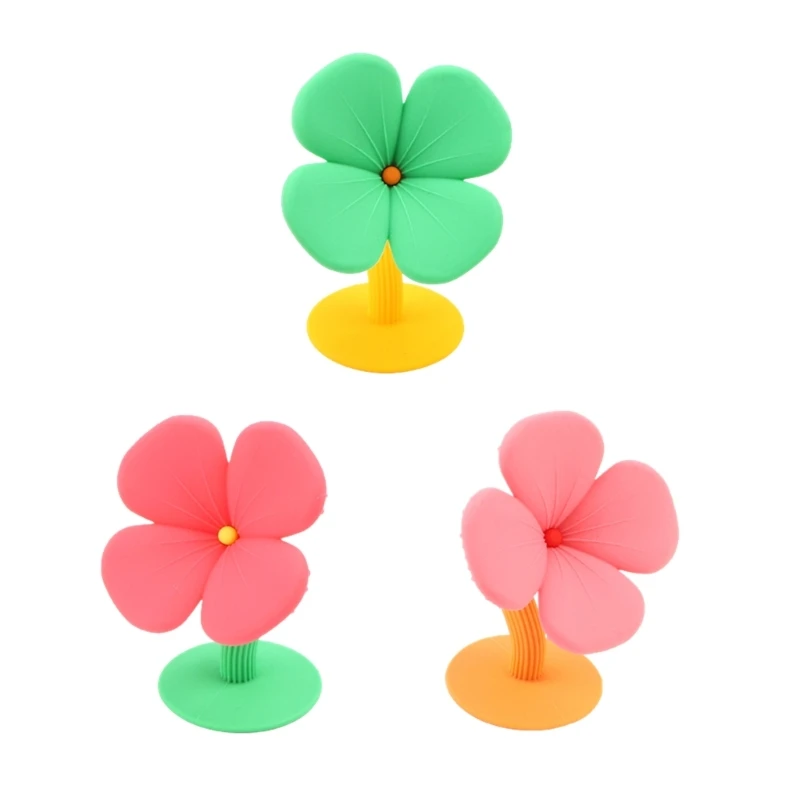 

Teething Pain-Relief Toy Silicone Teether Molar Chewing Toy Flower Shape Teether