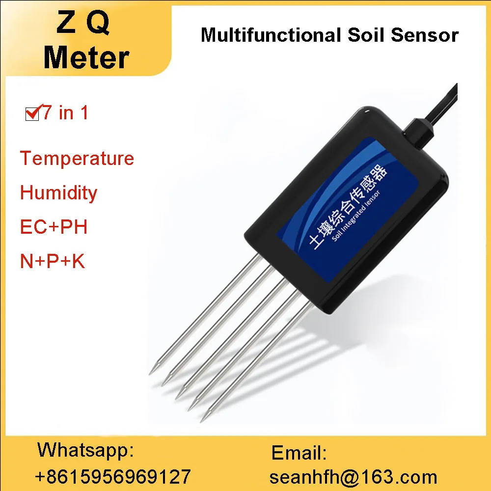 

Soil temperature and humidity sensor Conductivity monitor recorder agricultural greenhouse temperature moisture detector