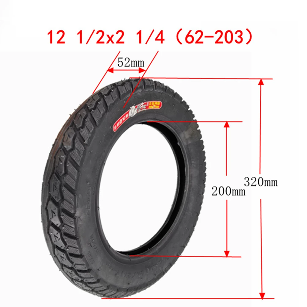 

12 Inch Inner Tube&Tyre Durable 12 1/2x2 1/4(62-203) Inner Tube & Tires For E-Bike Scooter 12.5x2.50 Tire Replacement Parts