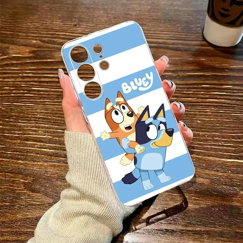 Фото Чехол для телефона Anime S-Bluey-Y для Samsung S26,25,24,23,22,21,20,30,Ultra,Plus,Fe,Lite, прозрачный чехол SS №4