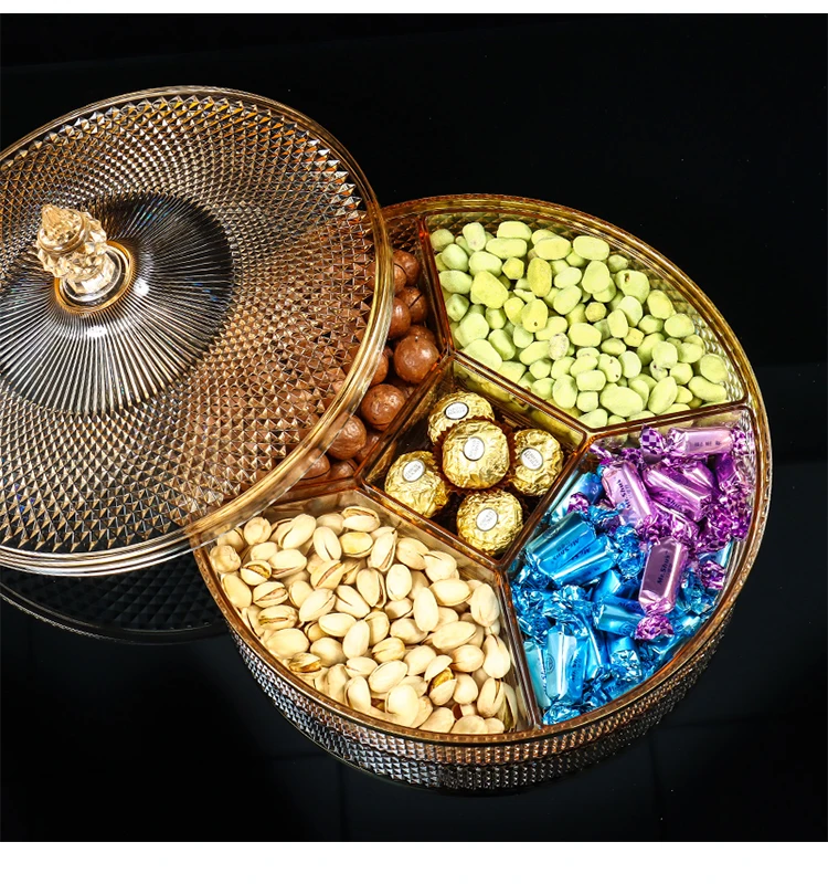 Европейский цветной ящик для хранения конфет с крышкой блюдо фруктовых закусок