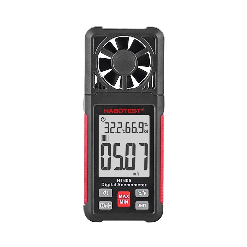 

For HABOTEST 1 Piece HT605 Digital Anemometer High-Precision Air Volume Tester Wind Speed Meter