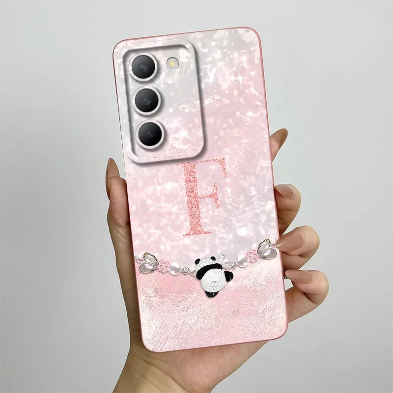 Чехол для Vivo V30 Lite 4G Y200e India V40 SE T3 чехол телефона с милыми буквами короны защита