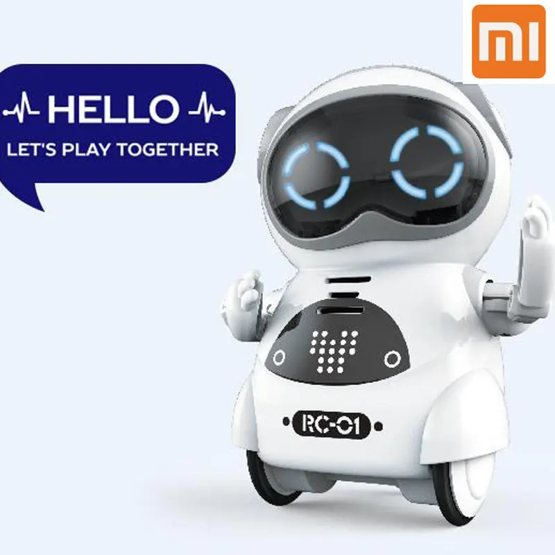 

Xiaomi Mini Pocket Robot Multi Kinetic Energy Children's Voice Intelligent Small Treasure Toy English Version Electric Robot