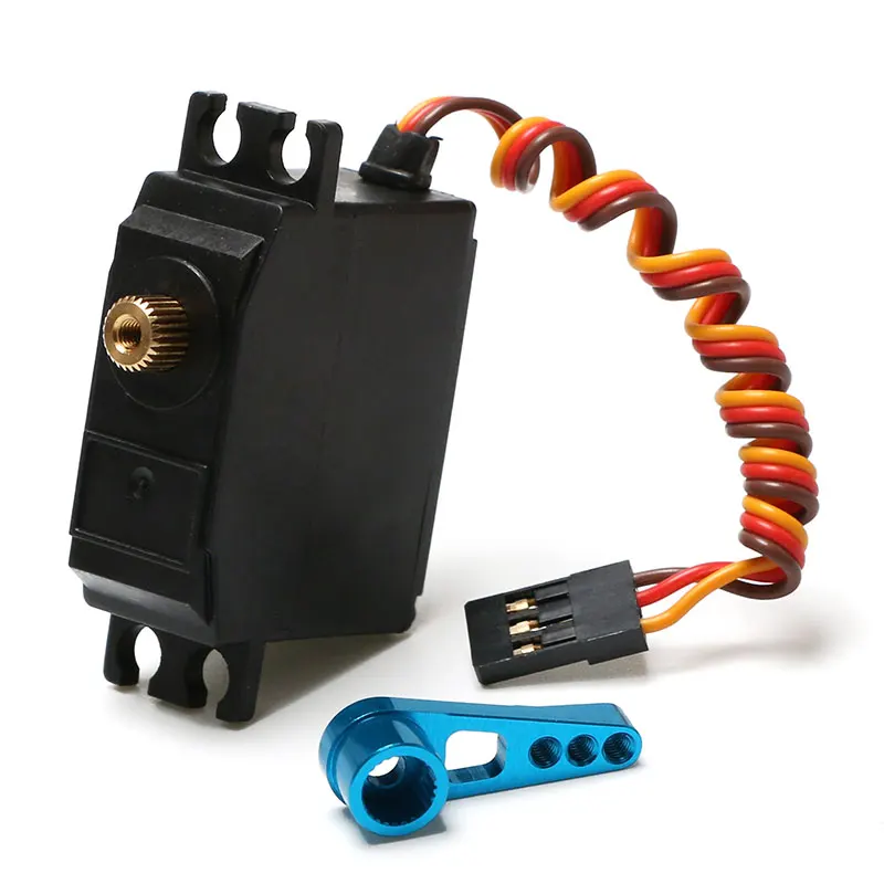 

Three Wire Metal Gear Servo With Metal 25T Servo Arm For Wltoys 12428 12429 1/12 RC Car Upgrade Parts Accessories