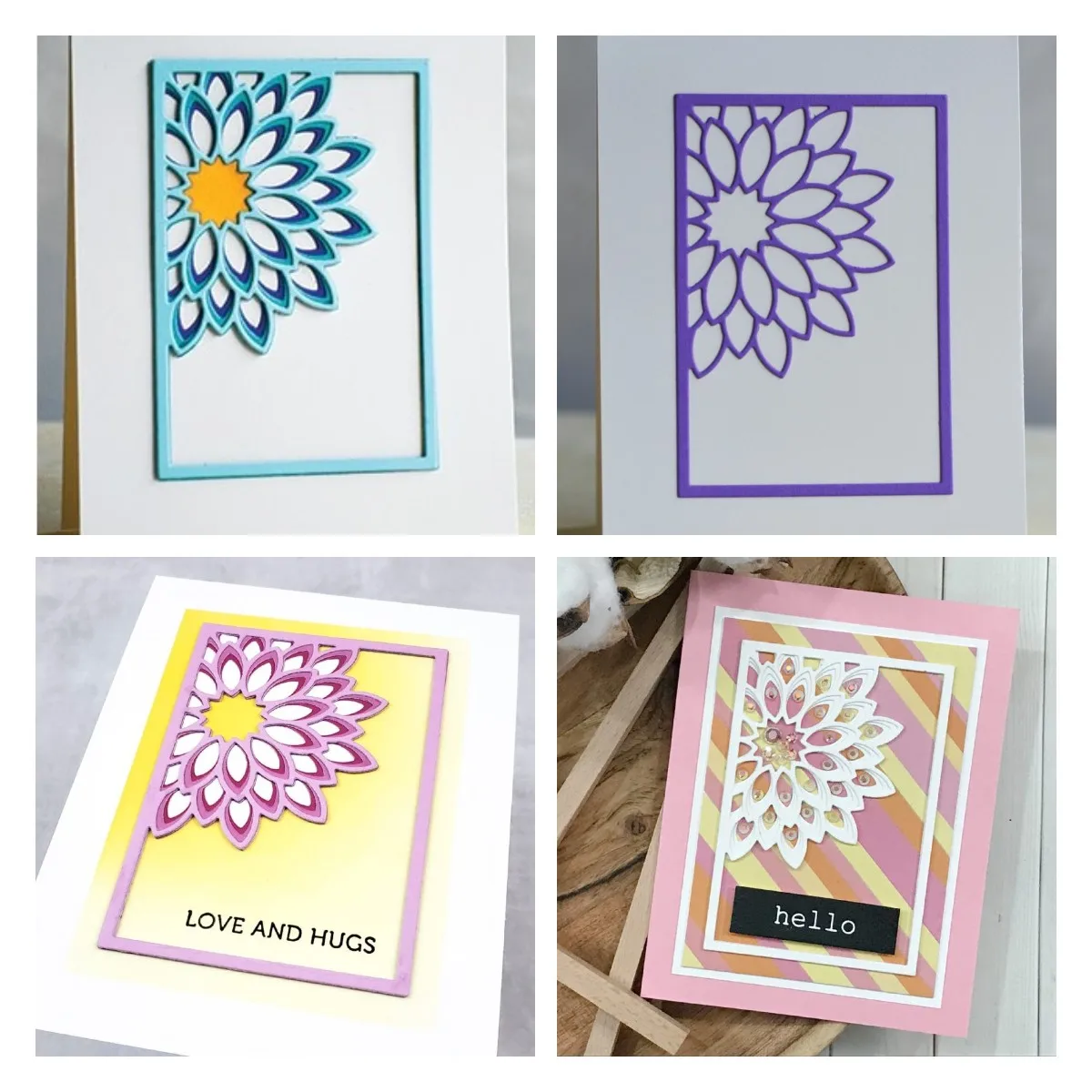 

Dahlia Mini Frame Metal Cutting Die New Arrival 2022 Diy Molds Scrapbooking Paper Making Cuts Crafts Template Handmade Card