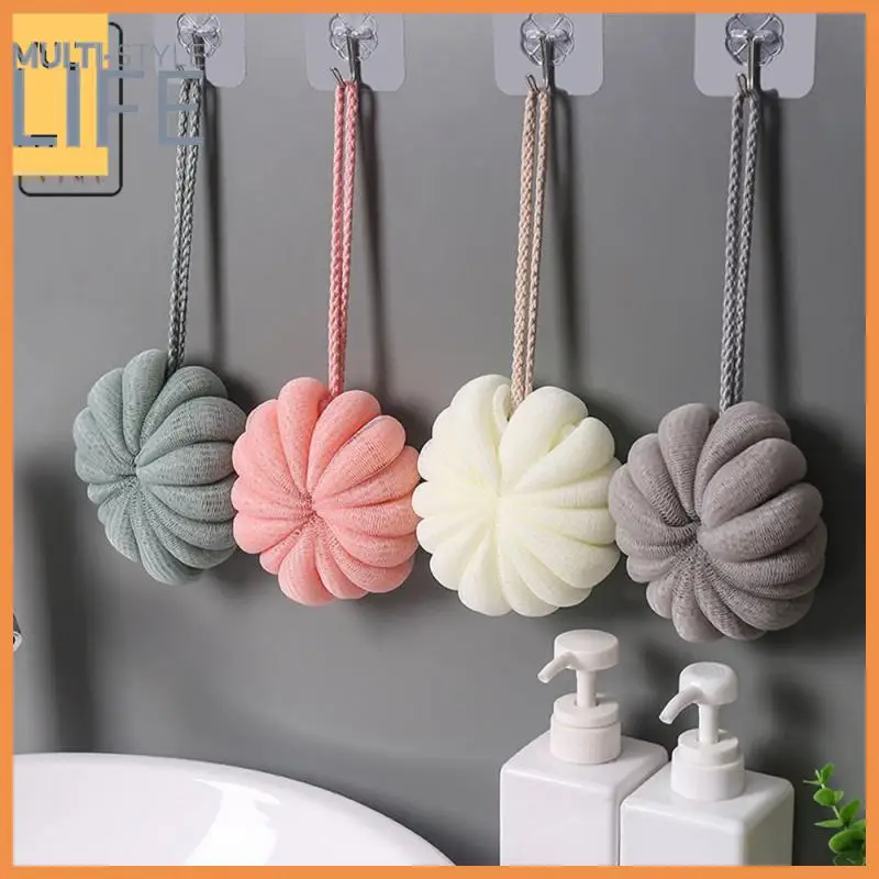

Exfoliating Scrubbers Mesh Cleaning Ball Flower Nylon Massager Brush Soft Bath Ball Bathroom Bathing Accessories Bath Shower