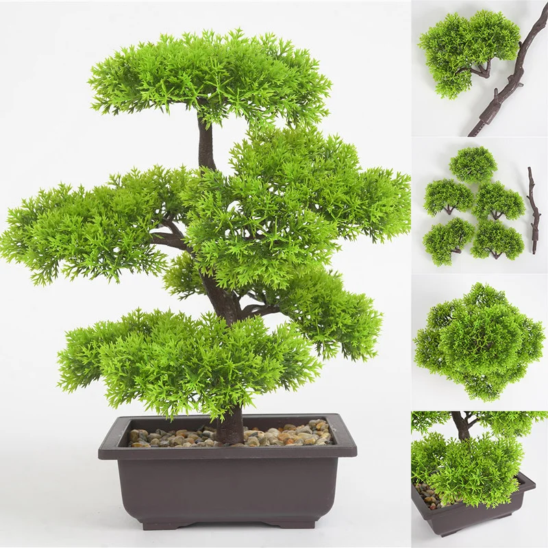 

New Artificial Bonsai Simulation Plant Creative Decorative Artificial Plant Indoor And Outdoor Flower Potted Home Decor