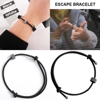 hot car window glass breaker bracelet wrist strap tungsten carbide bead elastic wrist rapid escape safety self rescue tool