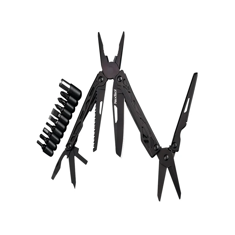Многофункциональные инструменты NexTool Black Knight 11 в 1 складные плоскогубцы для