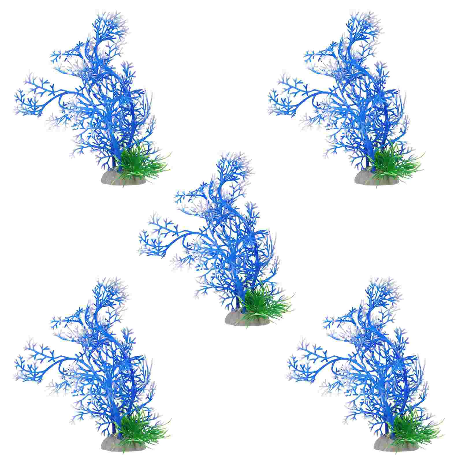 5 шт. искусственные водные растения украшение для аквариума украшения дома