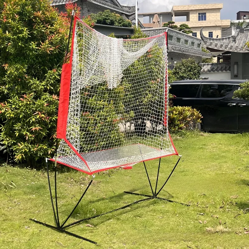 Фото Сетка для отскока теннисного мяча Pickleball Сетка для сбора мячей для тенниса Сольная тренировочная сетка для отскока тренера для тренировок по теннису №2