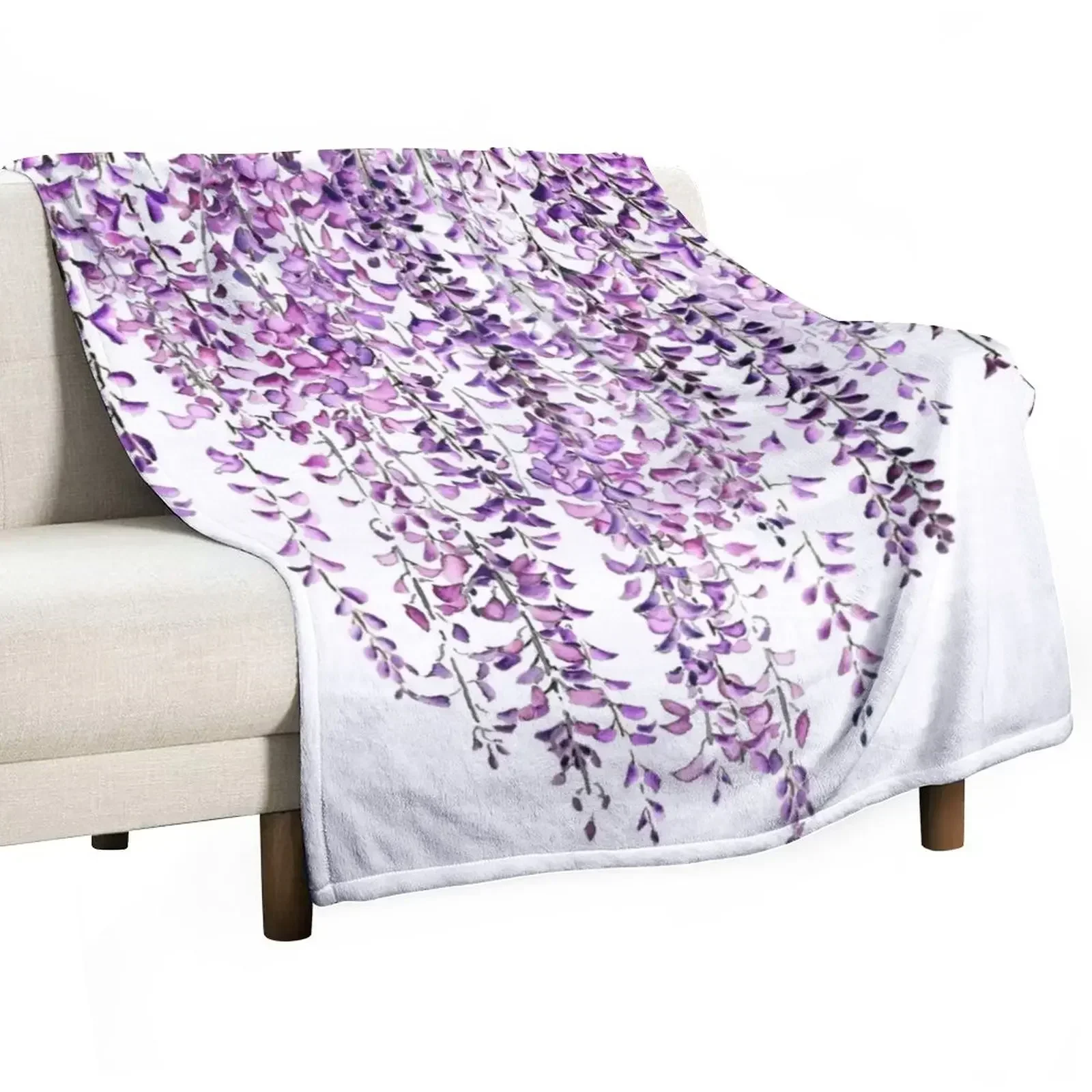 Фиолетовое зимнее одеяло wister Brug Bloom Throw Blanket Мягкие одеяла