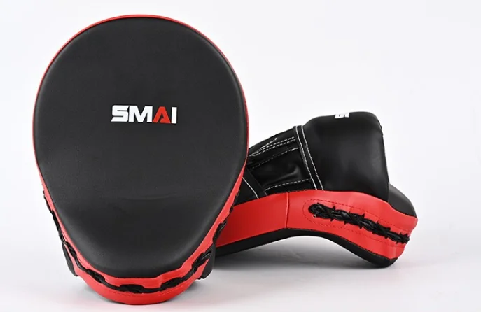 Фото SMAI FOCUS MITT - SYNTEC может использоваться как боксерский коврик, перфоратор или в Муай Тай, искусственная кожа №1