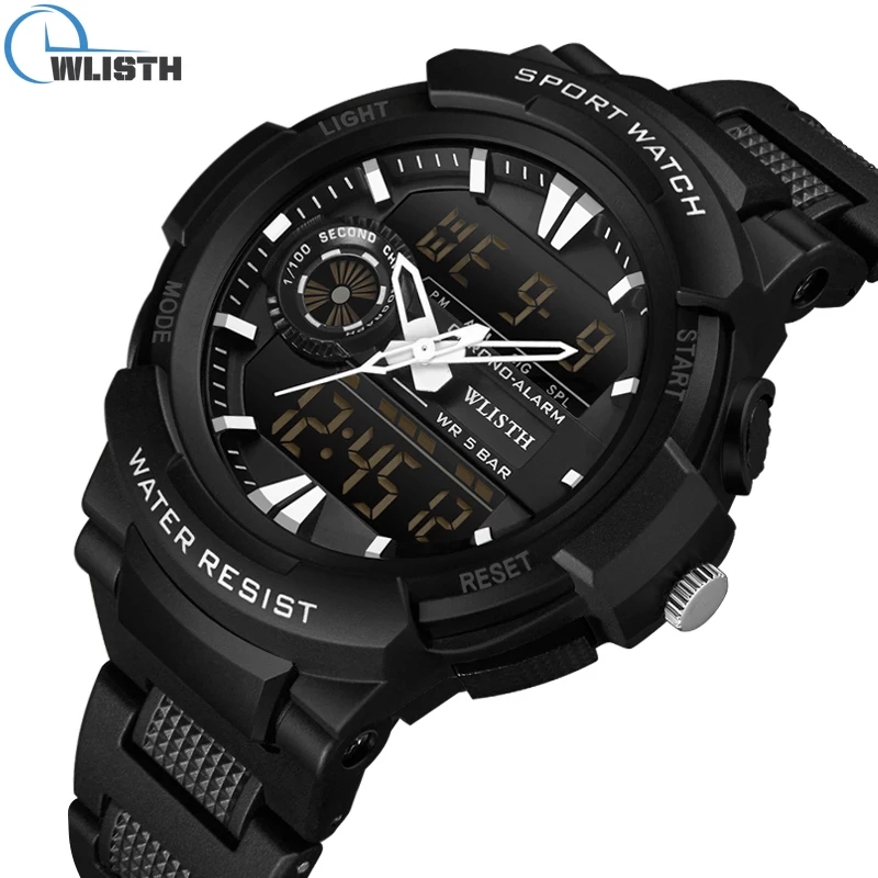 

Men Sport Watche Watch Men's Original Watches Electronic SMARTWATCH Sports Smàrt MAN Male Digital Survival FOR Yellow Square Q Q